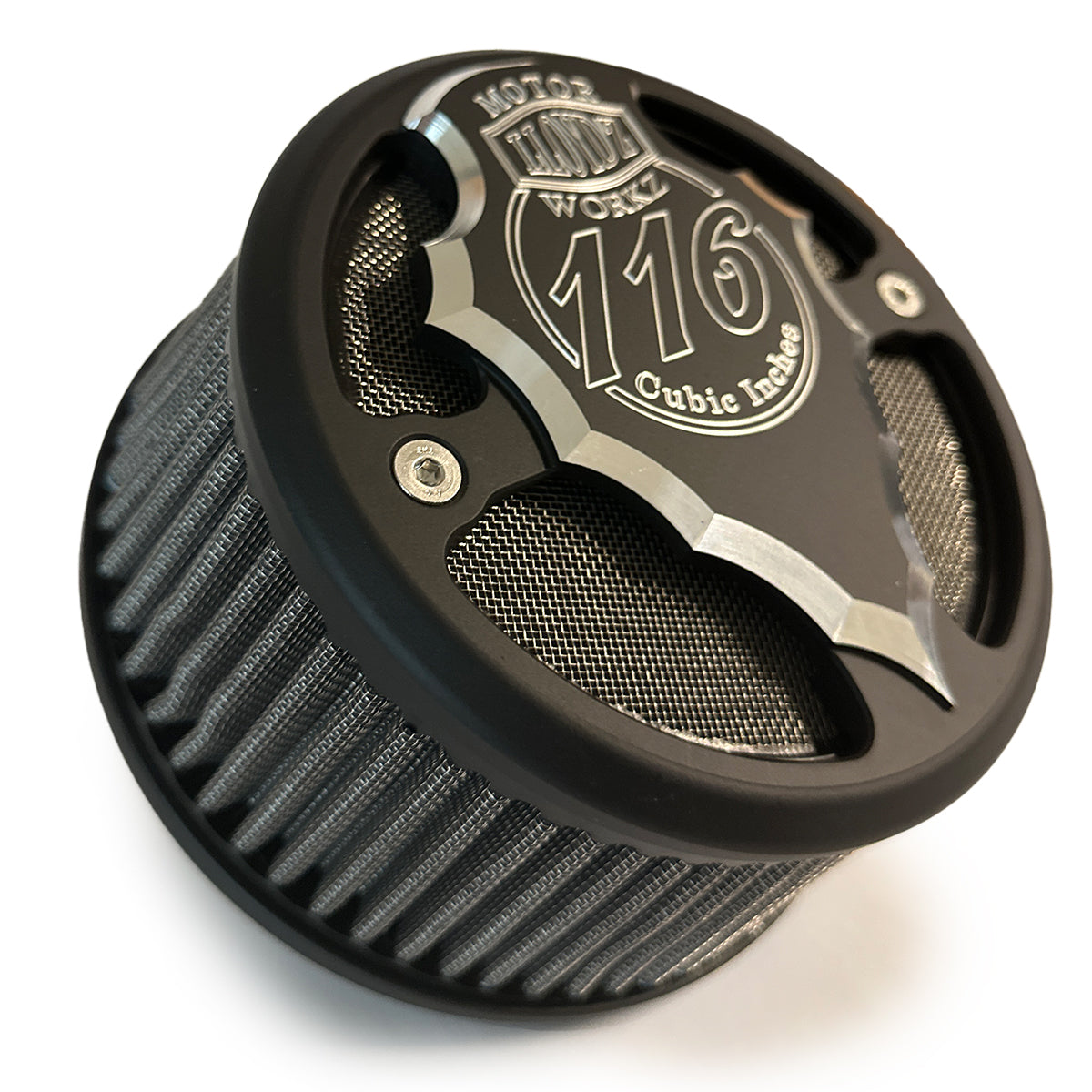 Facet-Cut Airbox Round - Black