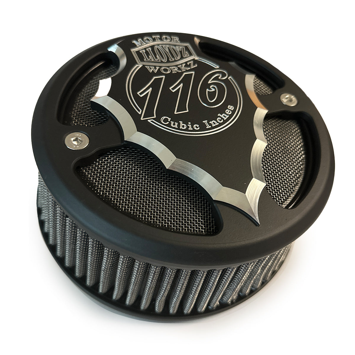 Facet-Cut Airbox Round - Black