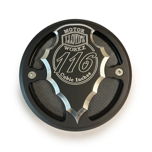 Facet-Cut Airbox Round - Black